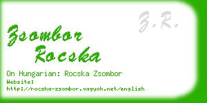 zsombor rocska business card